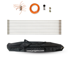 Kit de ramonage mécanique rotatif PG 1491 pour conduit tubé de Ø100 à 250 mm