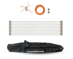 Kit de ramonage PG 1495 pour conduit de poêles à pellets de Ø80 à 150 mm