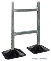 Pied support plastique Bigfoot - lot de 2 avec équerres