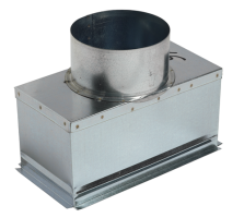 Plenum pour grille de soufflage à ailettes