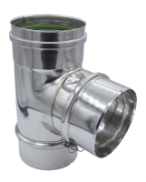 Elément prise de mesure 330mm inox + joint viton Ap. Pell. Ø150 
