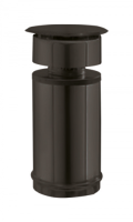 Chapeau terminal vertical peint Apollo Pellets concentrique