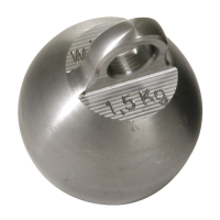 Boulet de ramonage à oeillet poids 2.5kg 