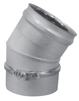 Coude inox/galva 3CEp concentrique