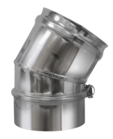 Coude inox/inox 3CEp concentrique