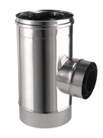 Té court à 93° 1 piquage inox/inox 3CEp concentrique