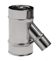 Té 135° avec piquage air ø60 Apollo Pellets concentrique