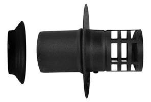 Prise air murale pellets noir Apollo 2.0 Ø060