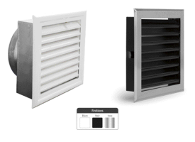 Grilles d'air chaud à lamelles diffusion d'air